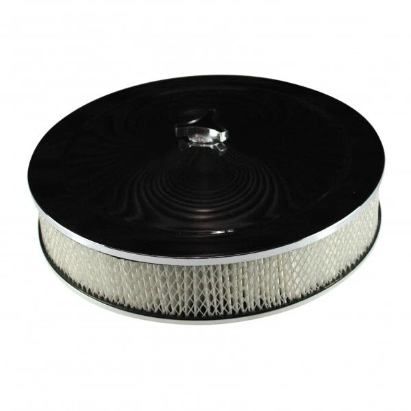 14" x 3" Chrome Air Filter Assy Suit Holley 4150 4160 2300 5-1/8 Neck