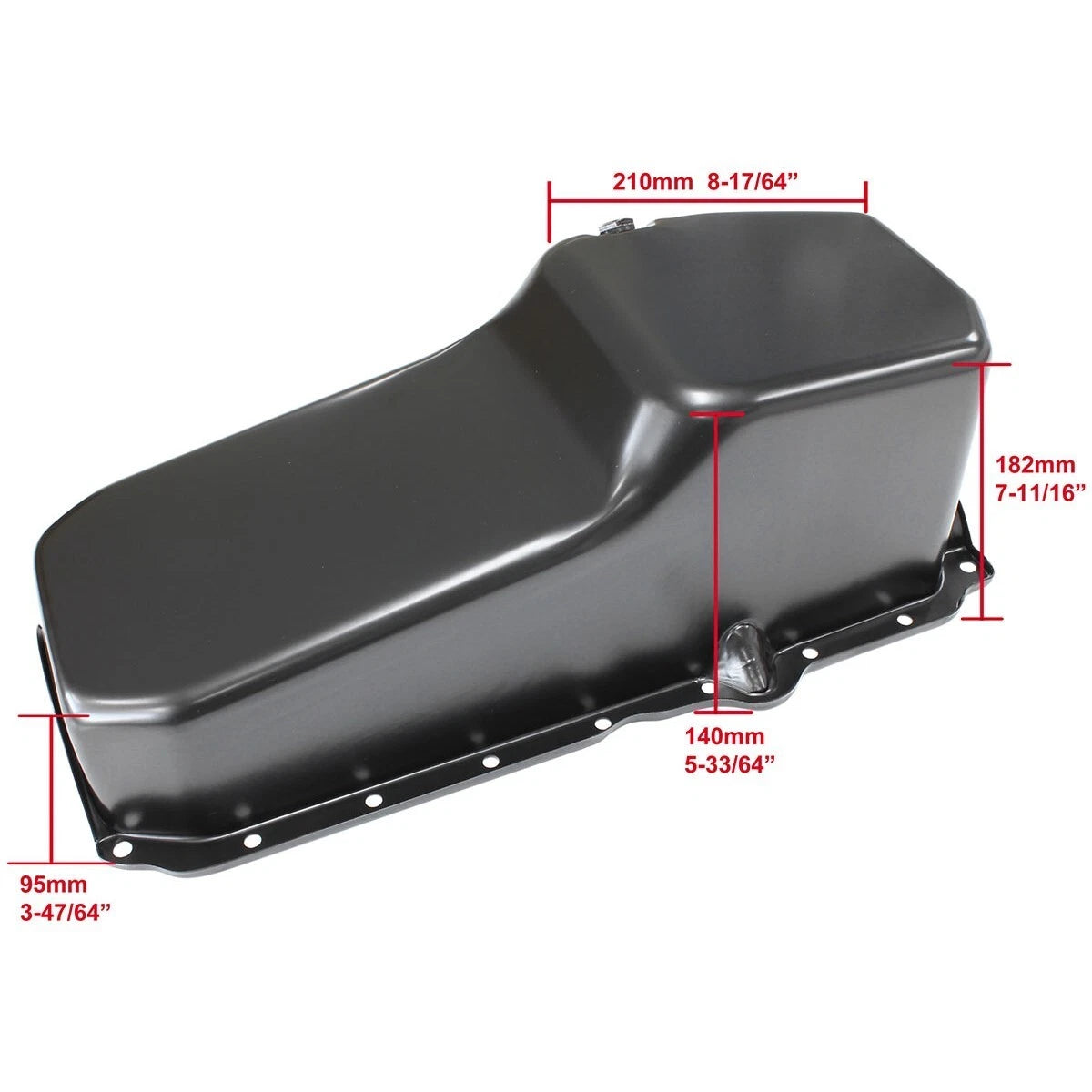 Chevrolet 1986 On Vortec 350 Standard Replacement Oil Pan, Black Finish