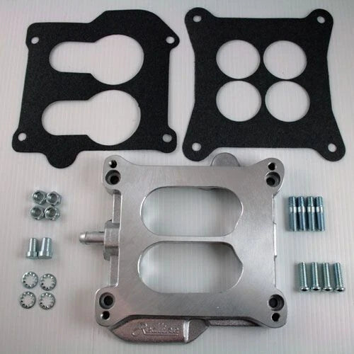 Holley Square Bore Adaptor To Suit Ford Carter Thermoquad Manifold Base