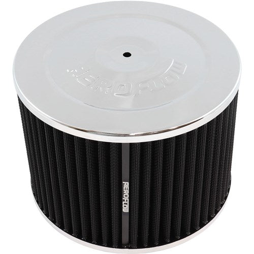 Chrome Washable Air Filter Assembly 7" x 5", 5-1/8" Holley neck