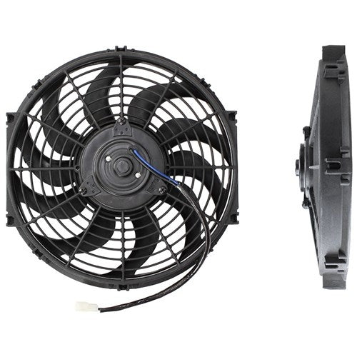 12" Electric Thermo Fan Curved Blades, 12-13/64" (310mm) Mount Dia.