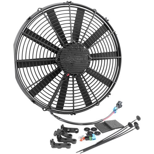 16" Electric Brushless Electric Fan 3400 CFM Rating Non Reversible