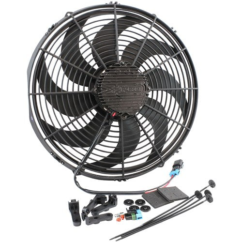 16" Brushless Electric Fan Curved Blade 3300 CFM Non Reversible
