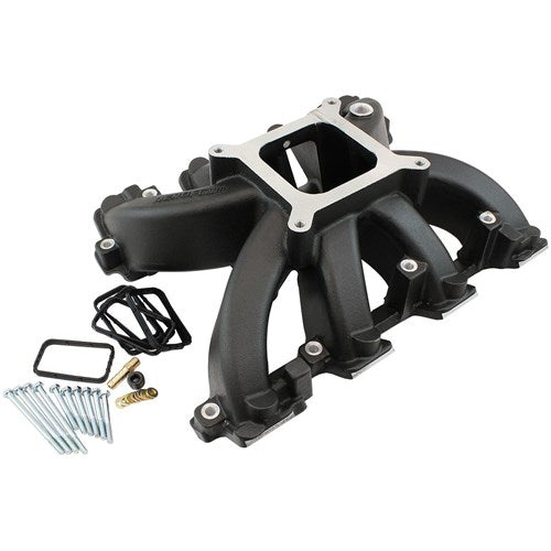 LS3 Rectangle Port Carburettor Non EFI Hi Rise Single Plane Intake Manifold Black