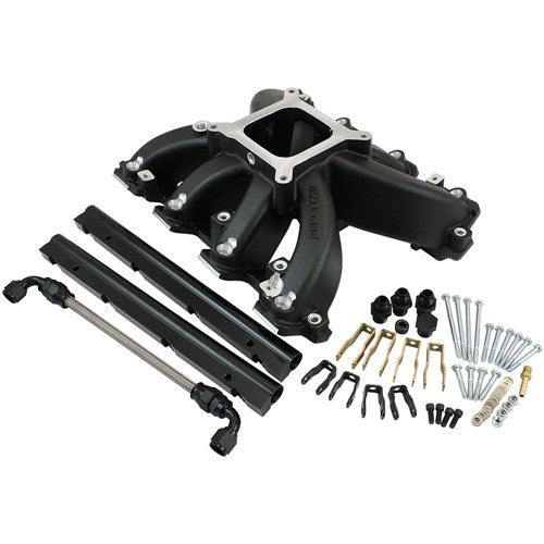 LS3 Rectangle Port Carburettor Hi Rise Single Plane EFI Intake Manifold Black