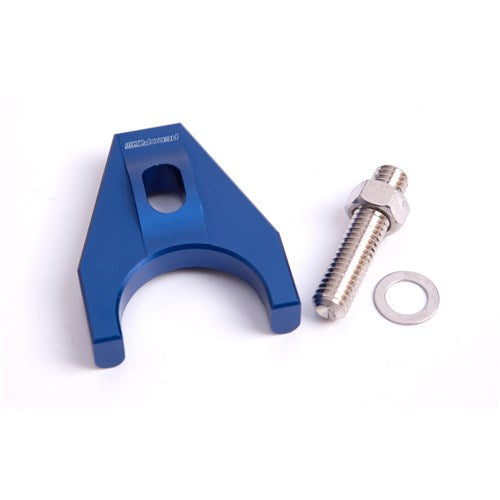 Small & Big Block Chev Billet Distributor Hold Down Clamp - Blue