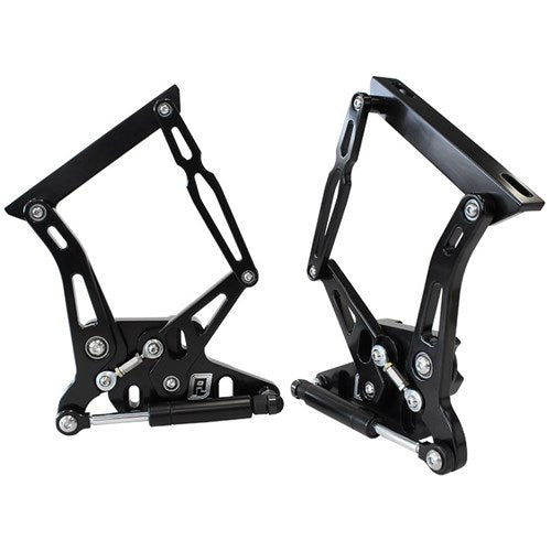 Ford Falcon XR-XY Billet Bonnet Hinge Kit Black Finish