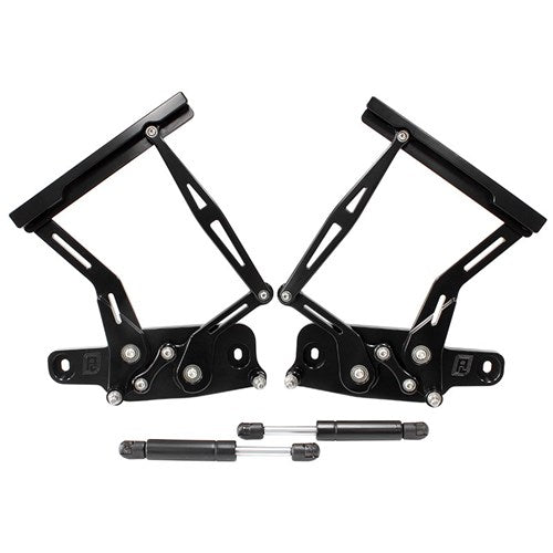 Holden Torana Billet Bonnet Hinge Kit Black Finish Suits LC and LJ