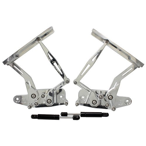 Holden HK, HT, HG Billet Bonnet Hinge Kit Polished Finish