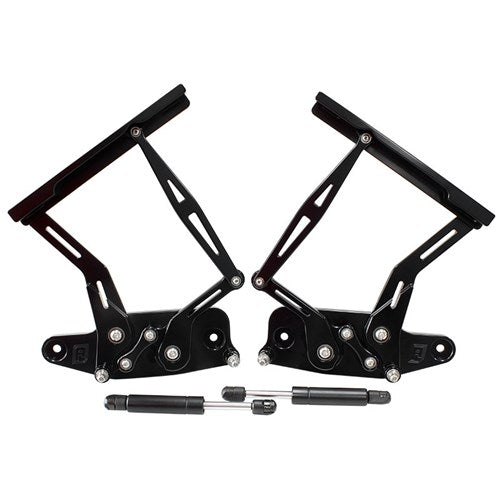 Holden HK, HT, HG Billet Bonnet Hinge Kit Black Finish