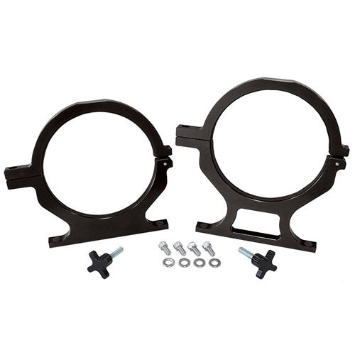 Billet Nitrous Bottle Brackets Black Suits 10lb & 15lb Bottles, Sold As A Pair