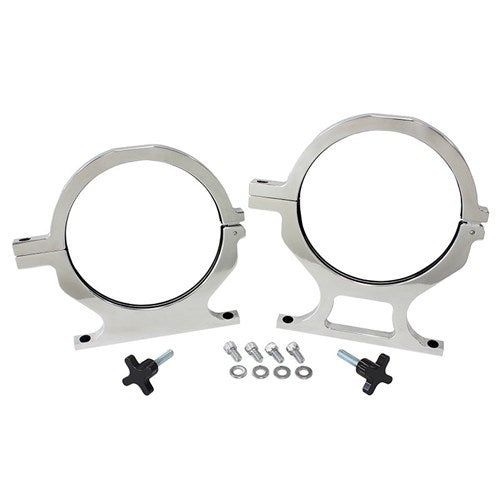 Billet Nitrous Bottle Brackets Polished Suits 10lb & 15lb Bottles, Sold As A Pair