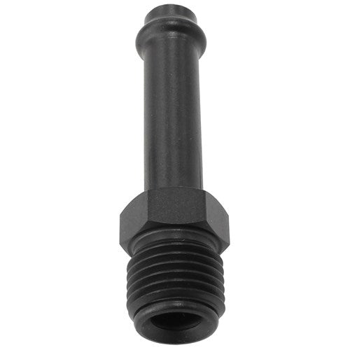 Fuel Inlet Fitting Stromberg/Holley With 1/2"-20 Thread 5/16 Push On Barb Black