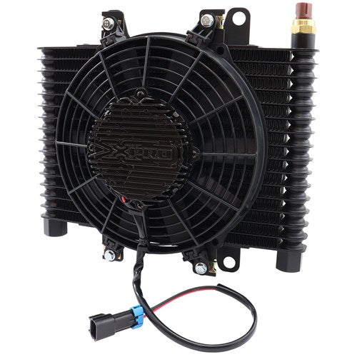 Competition Oil & Transmission Cooler 13.5" x 9" x 3.95" 9" Brushless Fan & Switch