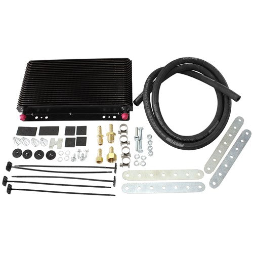 Oil Cooler Kit 3/8" Barb, 11" x 6" x 1-1/2"