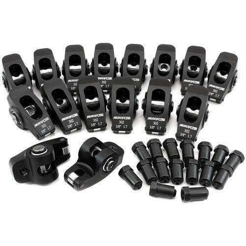 Ford Windsor 289 302 351 Aluminium Roller Rocker Set 3/8" Stud Mount, 1.70 Ratio