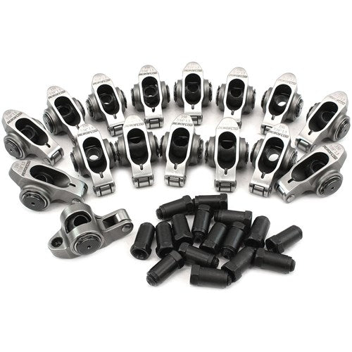 Small Block Chev Stainless Steel Roller Rocker Set 7/16" Stud Mount, 1.50 Ratio