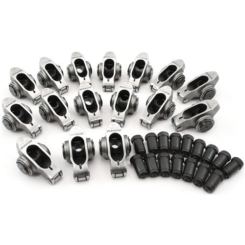 Small Block Chev Stainless Steel Roller Rocker Set 7/16" Stud Mount, 1.65 Ratio