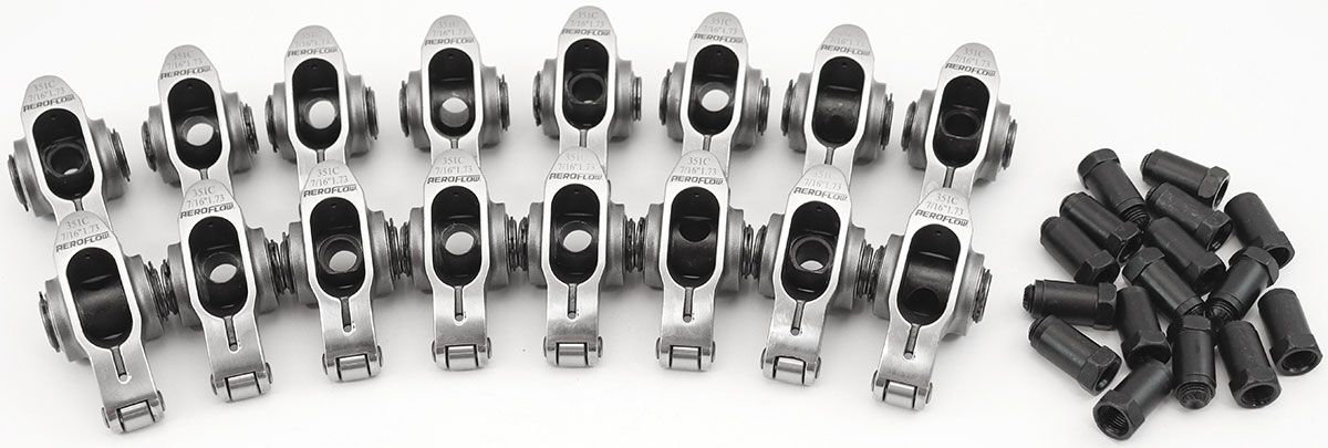 Ford 351 Cleveland Stainless Steel Roller Rocker Set 7/16" Stud Mount 1.73 Ratio