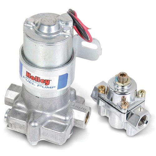 Holley Blue 110 GPH Electric Fuel Pump With Regulator 14 Psi
