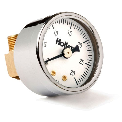 Holley Mechanical Fuel Pressure Gauge 0 - 30 PSI Non Liquid Filled