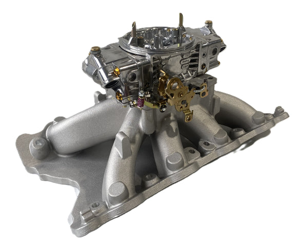 Ford V8 302 351 Cleveland Single Plane Manifold & 750 HP Holley Package