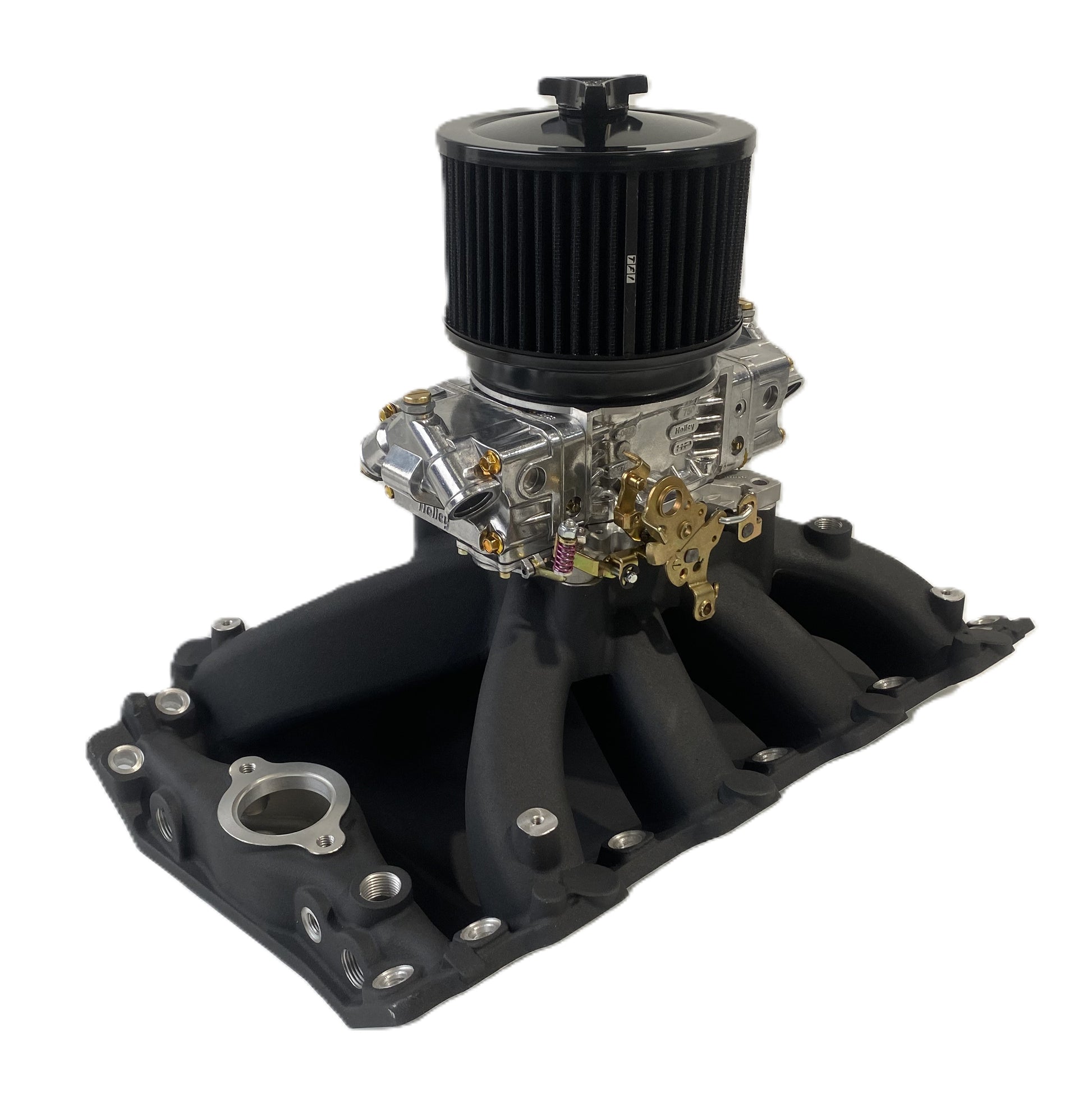 Holden V8 308 355 Vn & Later 304 Single Plane Manifold & 750 HP Holley Package Black
