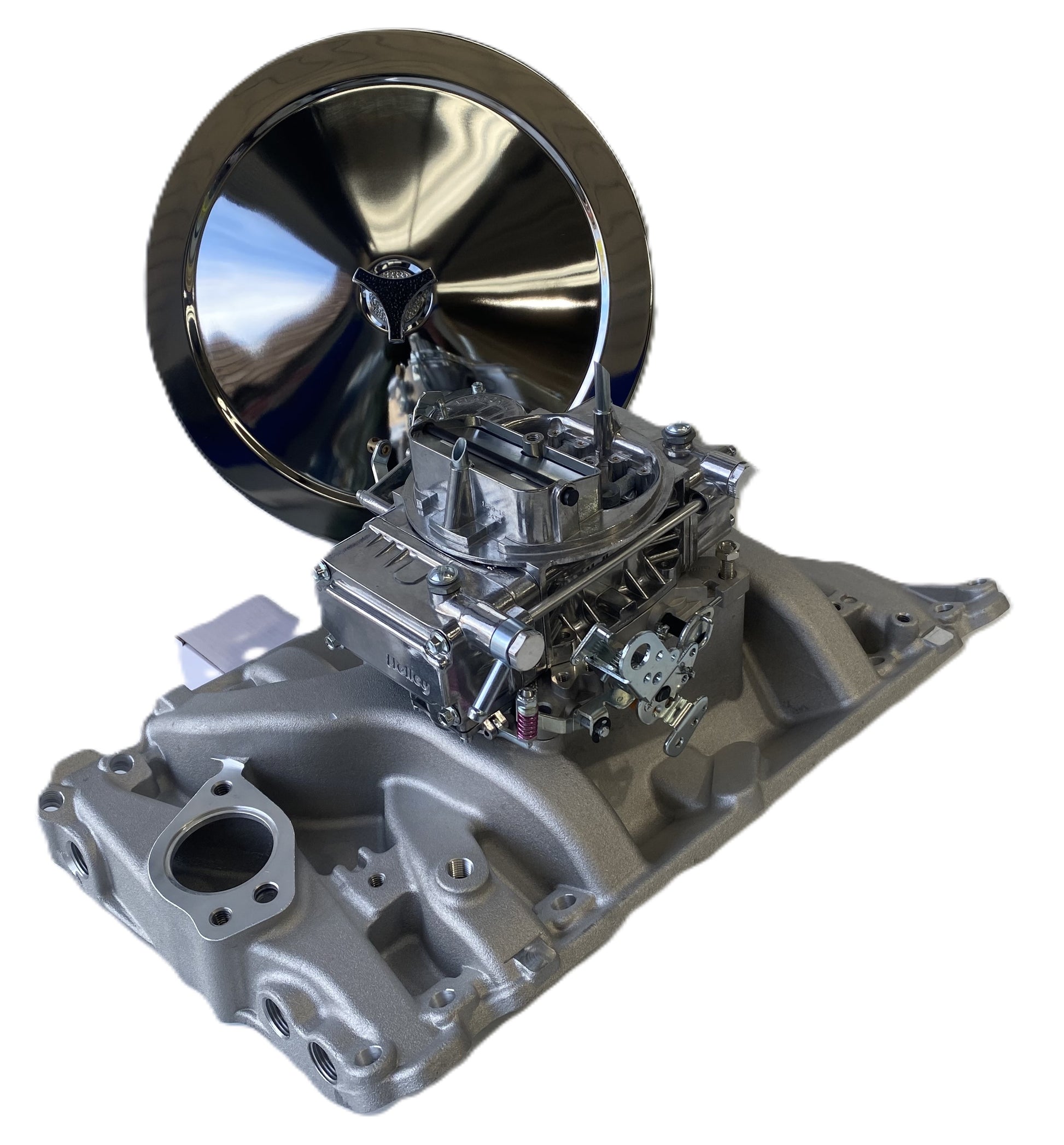 Holden V8 308 Performer Manifold & Polished Genuine 600 Holley Package