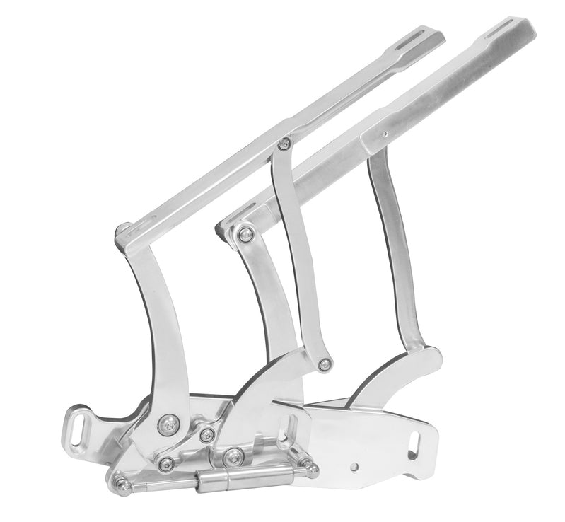 Bonnet Hinge Kit, Billet Aluminium  Ford Mustang 64-66, Polished