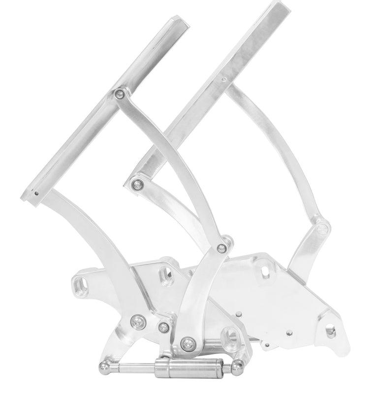 Bonnet Hinge Kit, Billet Aluminium For Ford Mustang 71-73, Black Polished
