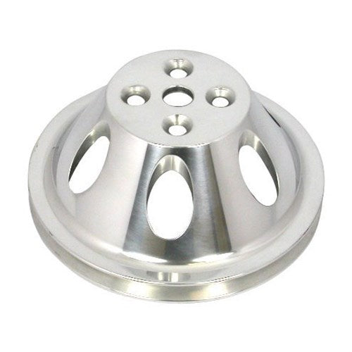 Big Block Chev Short Water Pump Pulley Single Groove Polished Alloy