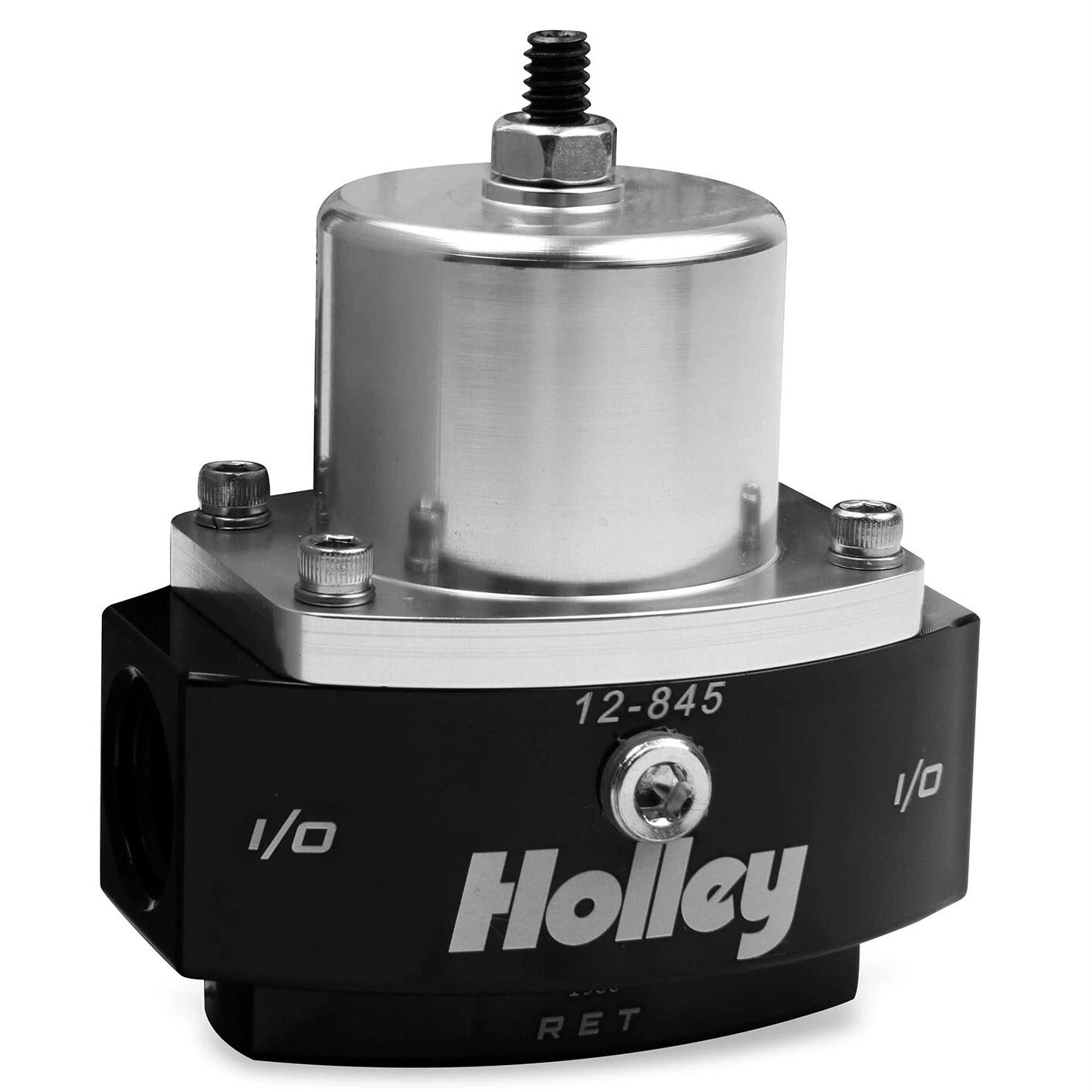 Holley 12-845 Billet Bypass Return Style Fuel Press Reg 4.5-9 Psi Adj.