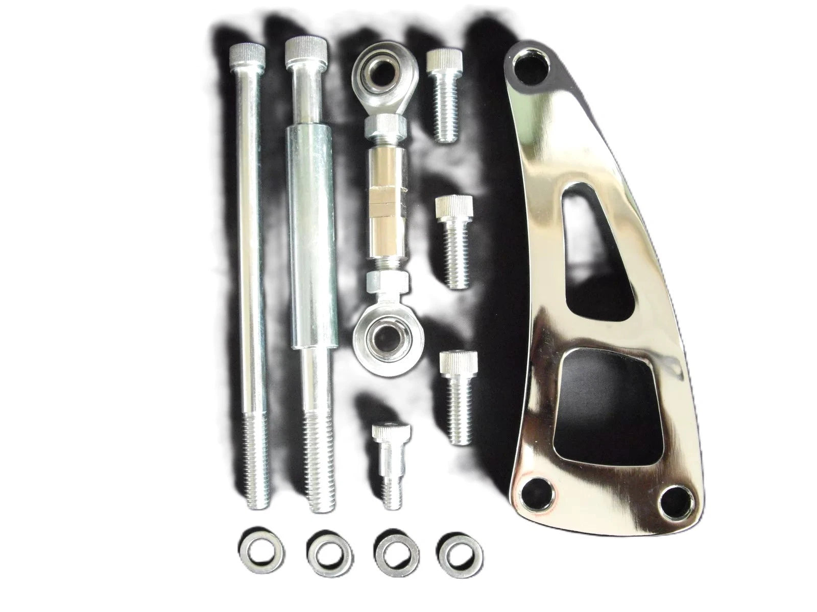 Big Block Chev 454 Alternator Bracket Long Water Pump Chrome Alloy