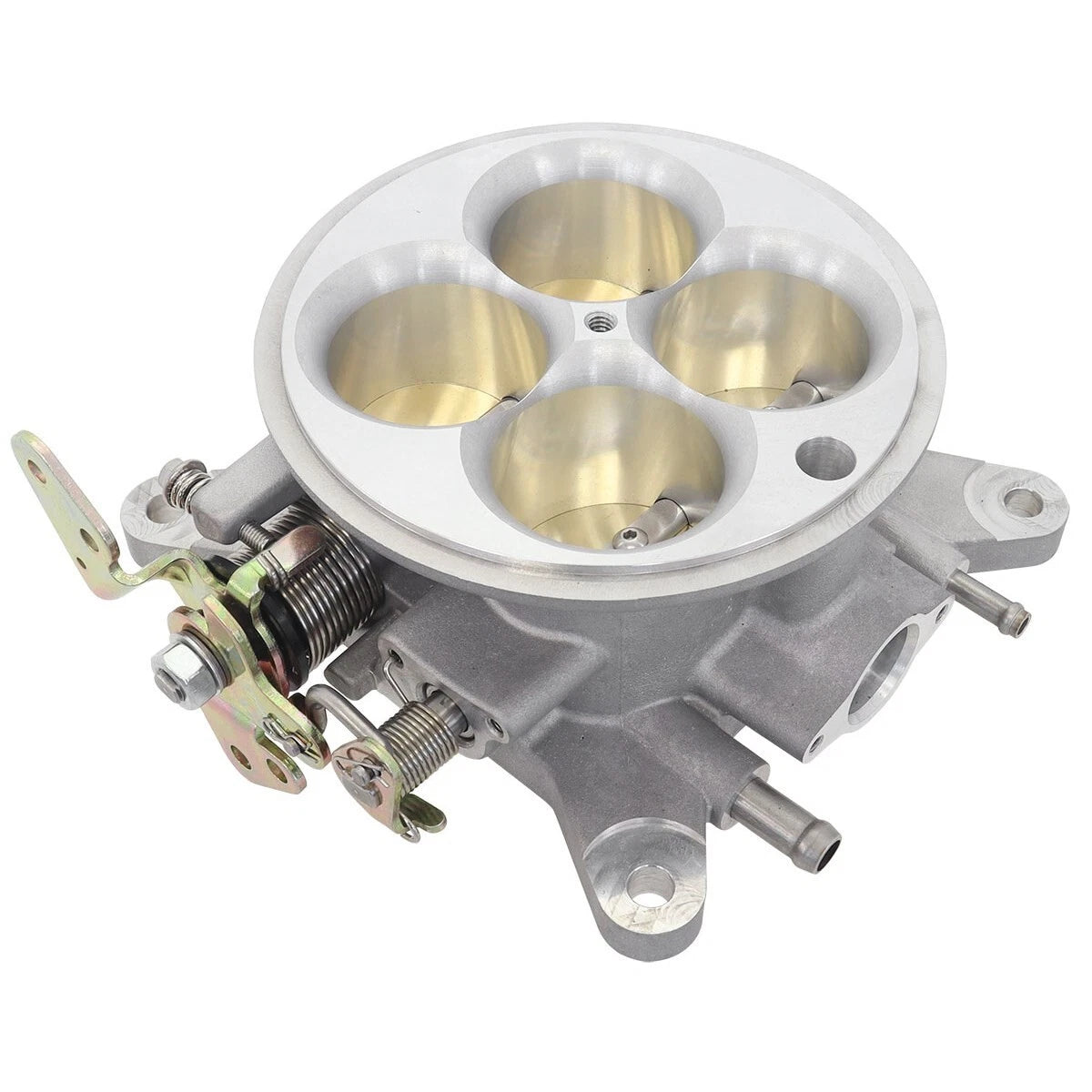 Cast Aluminium 4 Barrel 1000cfm Throttle Body Natural Finish. Suit 4150