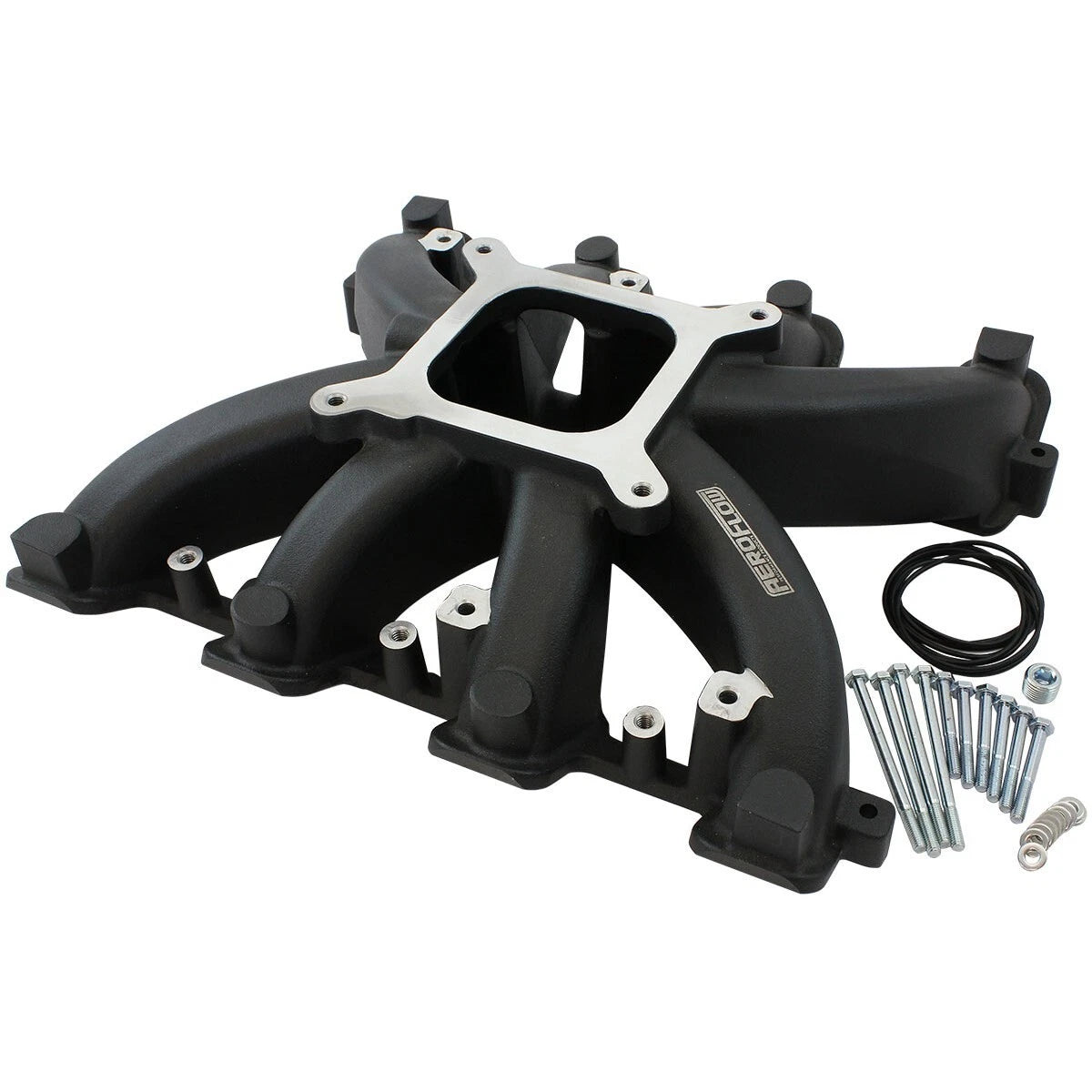 GM LS Rectangle Port Carburettor Street Single Plane Intake Manifold Black