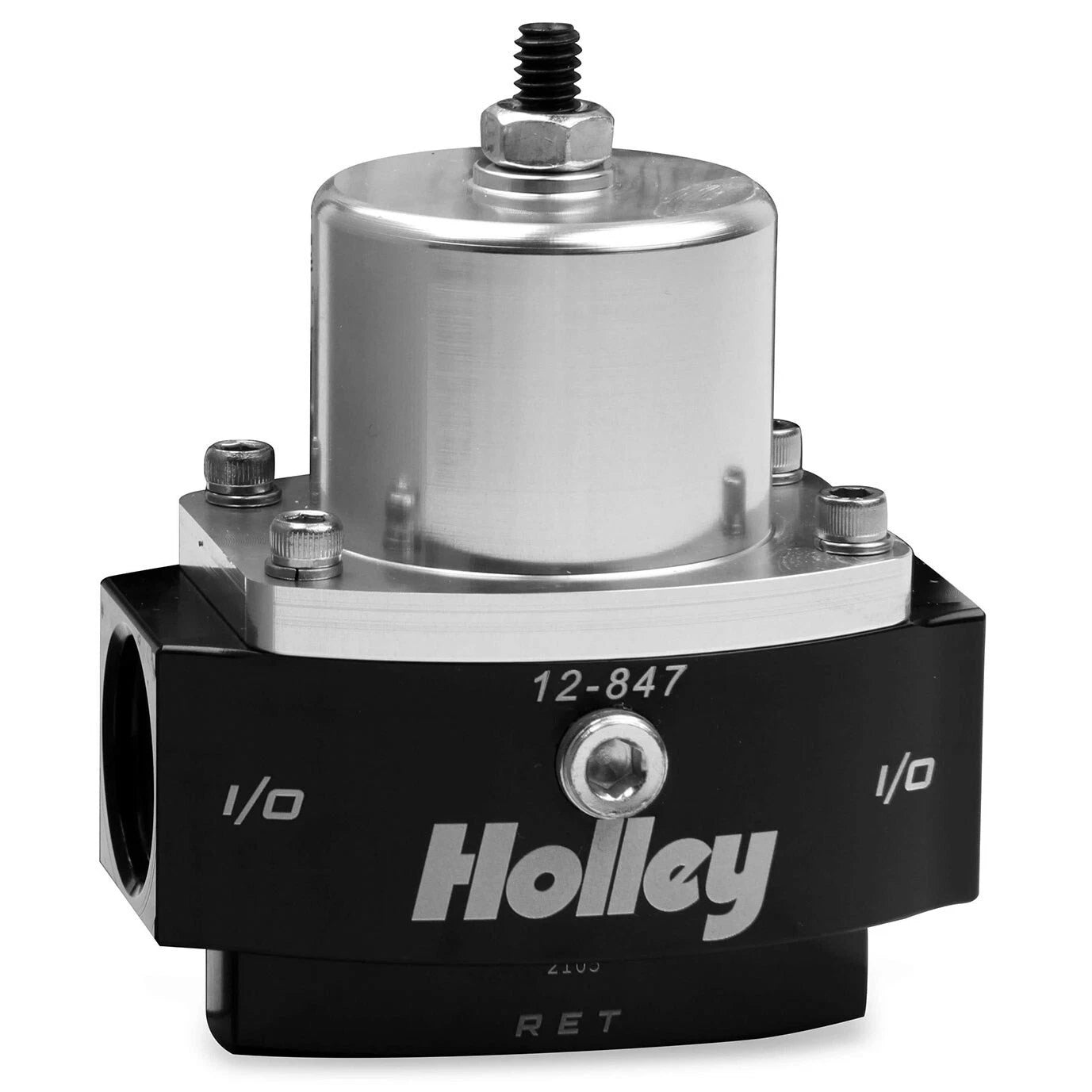 Holley 12-847 Dominator Billet Bypass Return Style Fuel Press Reg 4.5-9 Psi Adj.