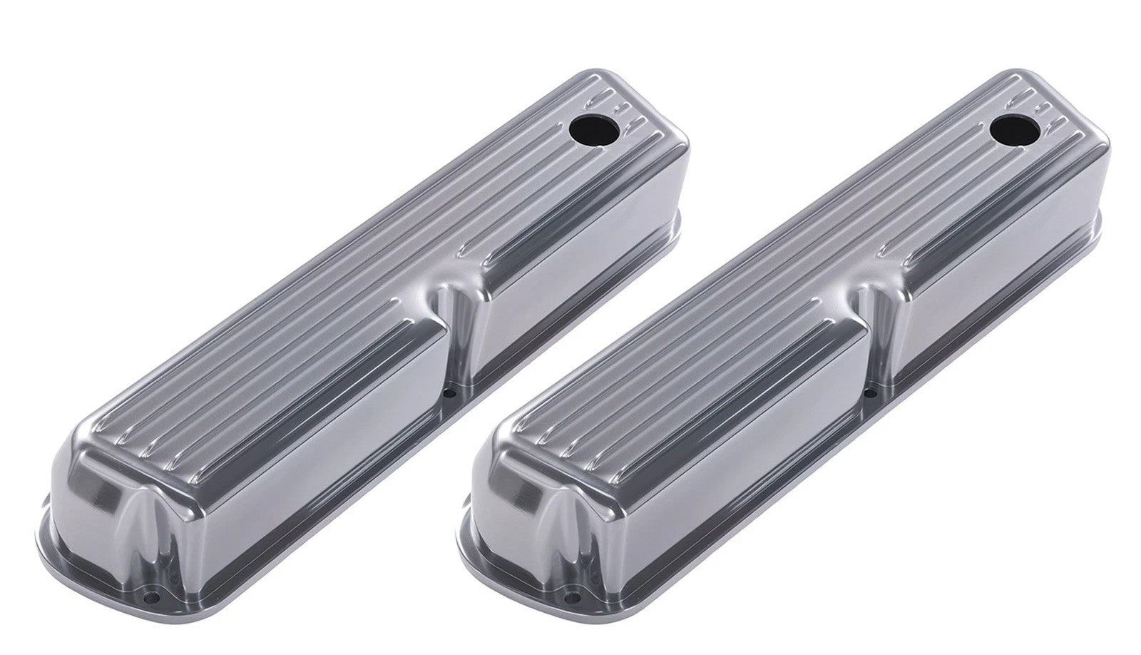 Ford V8 Windsor 289 302 351 Retro Finned Tall Cast Alloy Valve Covers