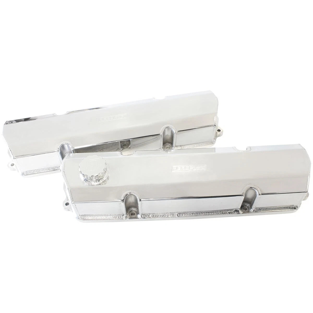 Early V8 Holden 253 308 Fabricated Billet Valve Covers Polished Sold as a Pair