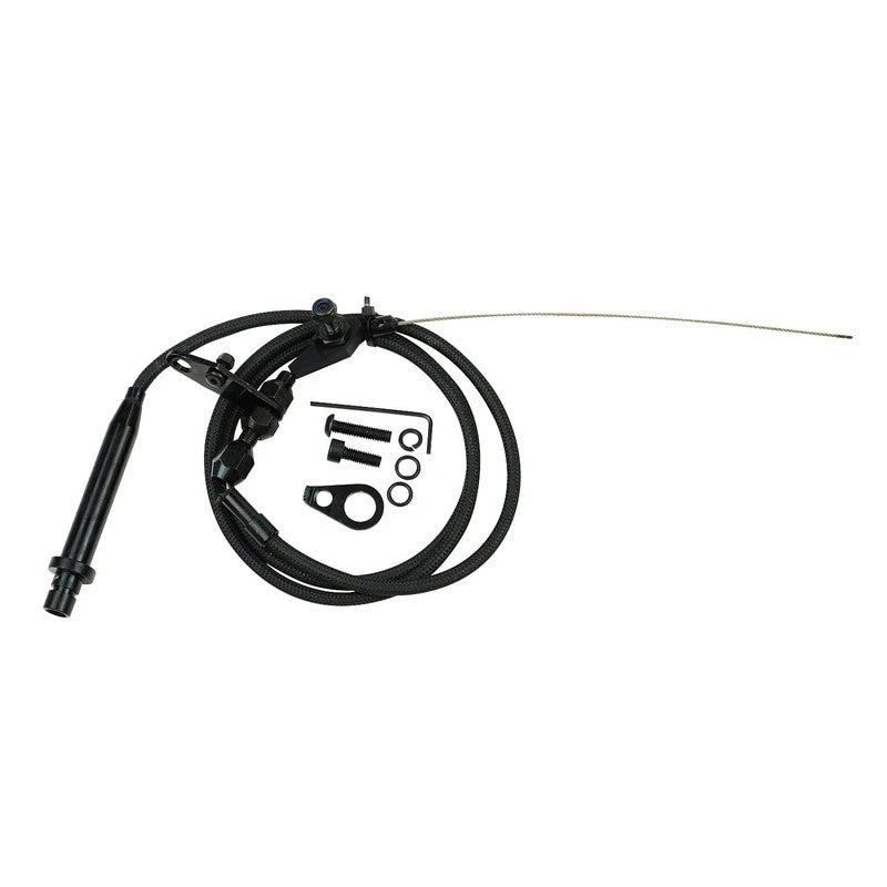Turbo 350 Automatic Transmission Black Braided Stainless Kickdown Cable Carburettor GM (Copy)