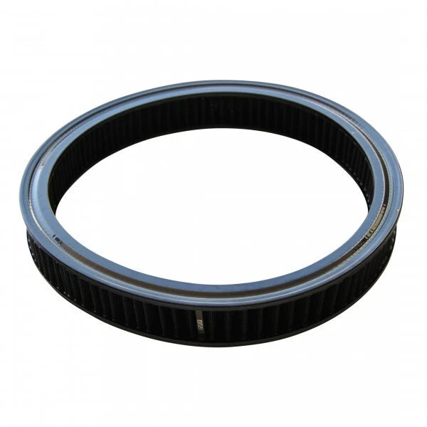 Air Cleaner Filter Element Black 14" Wide 2" Tall Round Washable
