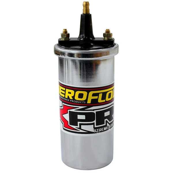 Round Canister Male Terminal Type Ignition Coil Chrome