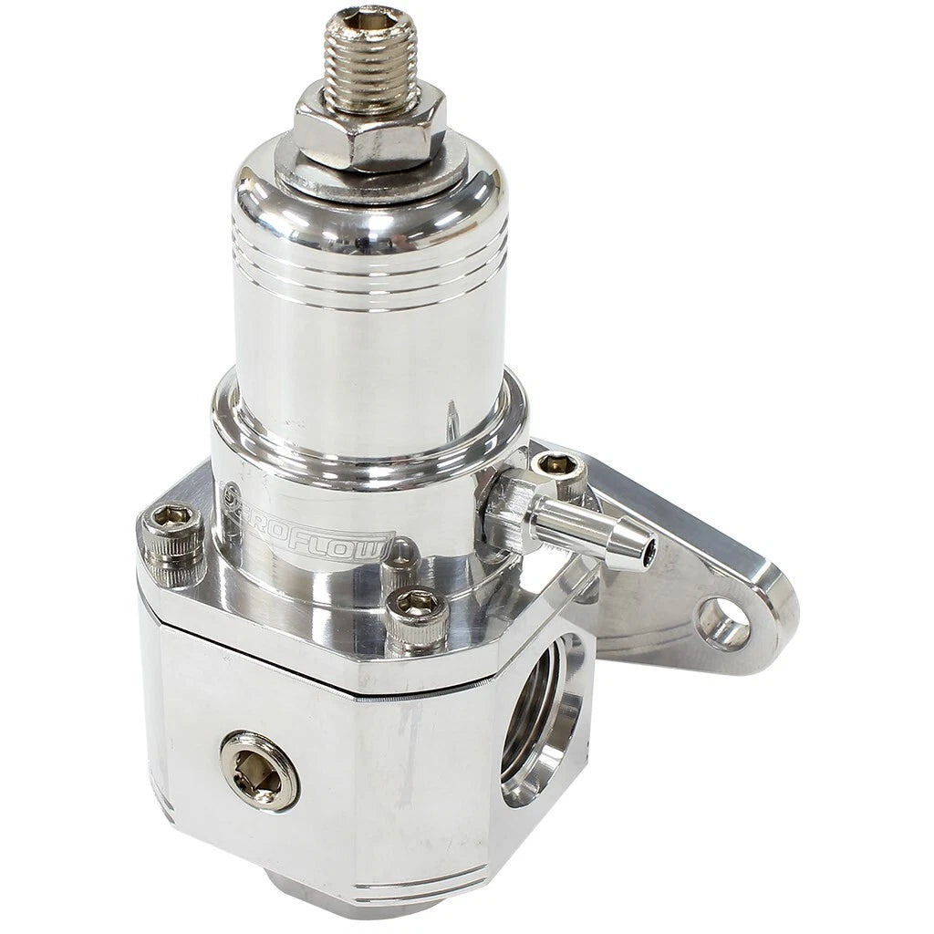 Carburettor/EFI 3-Port 800hp Billet Bypass Fuel Pressure Regulator 3-60 psi Adj.