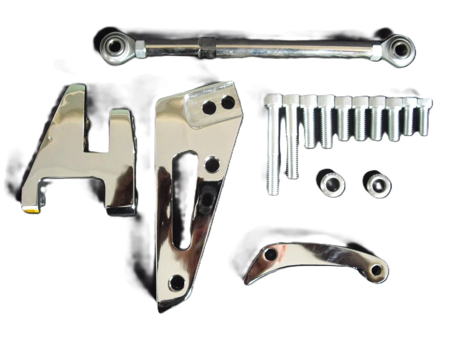 Small Block Chev Alternator Bracket Short Water Pump Chromed Alloy