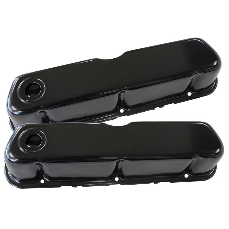 Black Steel Valve Covers Suit Ford V8 289-302-351 Windsor