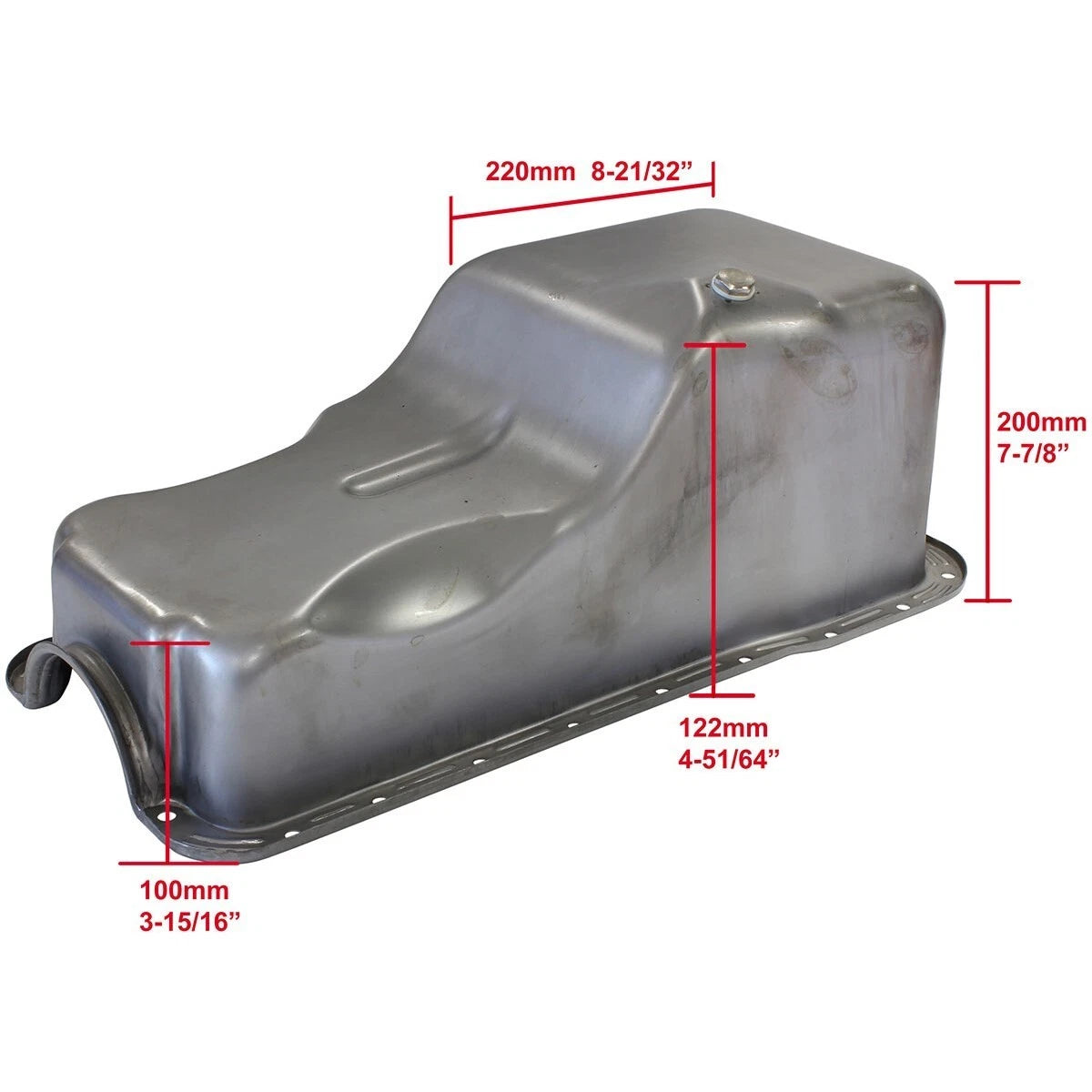 Ford v8 Windsor 289 302 Standard Replacement Oil Pan, Raw Finish
