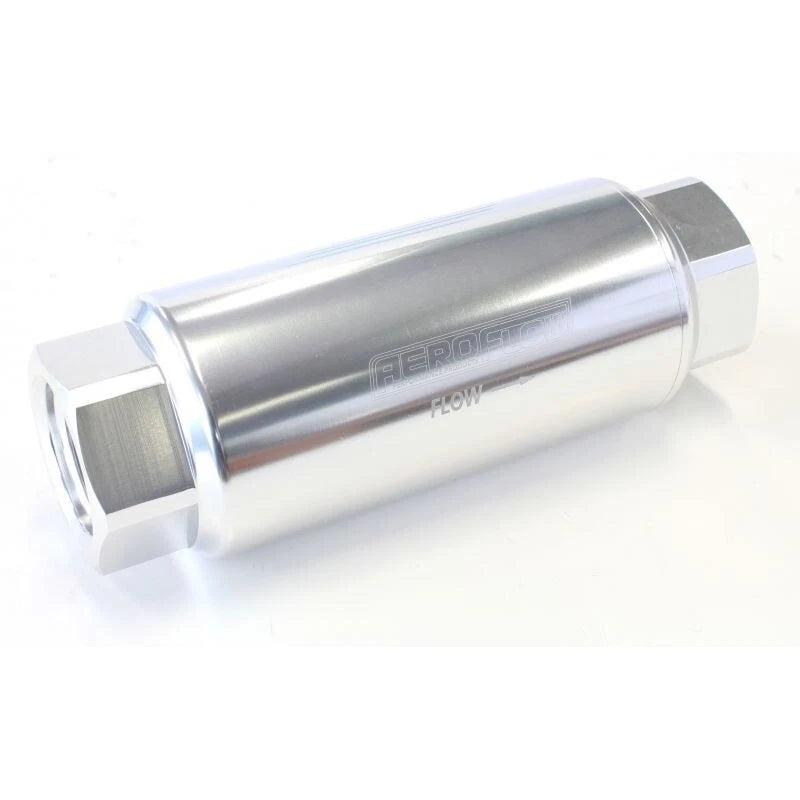 60 Micron Pro Filter with -12 ORB Ports Silver Finish
