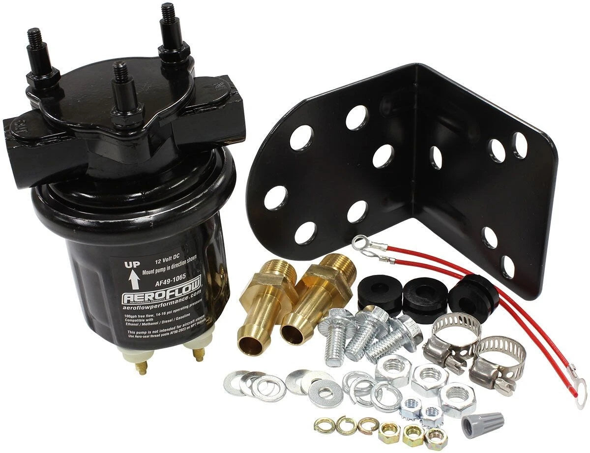 Universal Carburettor Compact Black 100 GPH Electric Fuel Pump 14 psi