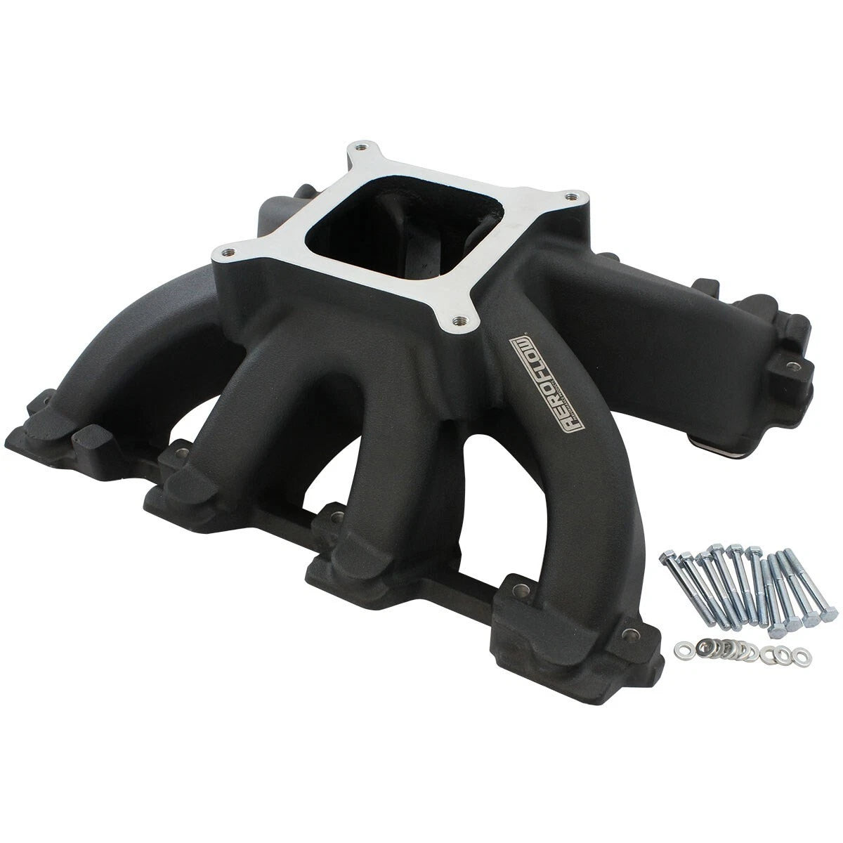 LS1 Cathedral Port Carburettor Hi Rise Single Plane Intake Manifold Black
