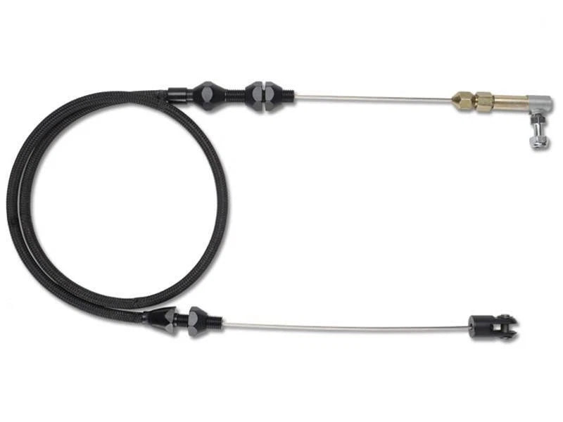 Universal Throttle Cable Black Braided Stainless, 24 in. Long Suits Carburettor