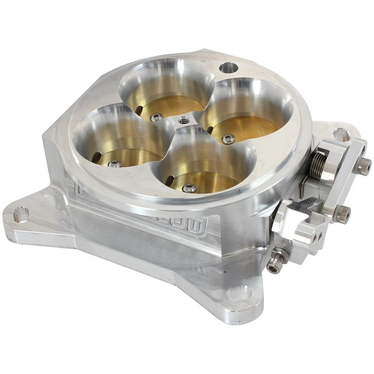 Billet Aluminium 4 Barrel 1375cfm Throttle Body Natural Finish Suit 4150/4500